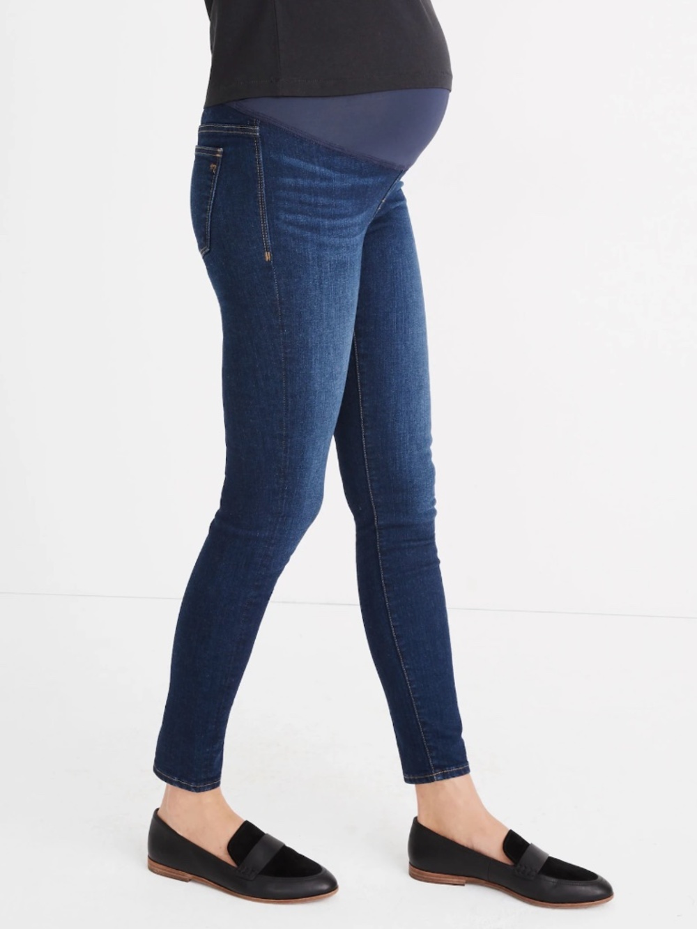 Maternity Over-the-Belly Skinny Jeans Super Stretch Hayes Wash Size 29